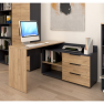 Sarok számítógépasztal, grafit/artisan tölgy, KLAUDIUS TYP 9 Sarok számítógépasztal, grafit/artisan tölgy, KLAUDIUS TYP 9