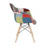 Fotel, patchwork/bükk, TOBO 4 NEW