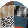 Fotel, patchwork/bükk, TOBO 4 NEW