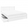 Franciaágy tárhellyel, 160x200, fehér, LUSY