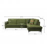 Széthúzható ülőgarnitúra, olíva zöld, jobbos, ERMON ROH Széthúzható ülőgarnitúra, olíva zöld, jobbos, ERMON ROH