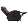Állítható masszázs fotel, barna, HUDSON