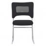 Rakásolható szék, fekete/króm, DELOS