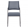 Rakásolható szék, szürke/fekete, BARIS