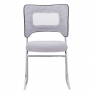 Rakásolható szék, szürke/króm, DELOS
