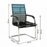 Tárgyalószék, kék/fekete, szövet, ESIN Tárgyalószék, kék/fekete, szövet, ESIN