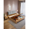 Franciaágy, 160x200, masszív fa, természetes, FLORENCIA