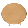 Étkezőasztal, kerek, világos tölgy, átmérő 106 cm, TABLOS