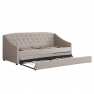 Kihúzható ágy, barnásszürke Taupe, ALODA