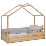 Montessori ágy, 90x200, természetes, tömör, BIANKA Montessori ágy, 90x200, természetes, tömör, BIANKA