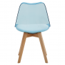 Szék, átlátszó kék, akril/ekobőr/bükk, BALI 2 NEW Szék, átlátszó kék, akril/ekobőr/bükk, BALI 2 NEW