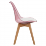 Szék, átlátszó rózsaszín, akril/ekobőr/bükk, BALI 2 NEW Szék, átlátszó rózsaszín, akril/ekobőr/bükk, BALI 2 NEW