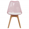 Szék, átlátszó rózsaszín, akril/ekobőr/bükk, BALI 2 NEW Szék, átlátszó rózsaszín, akril/ekobőr/bükk, BALI 2 NEW