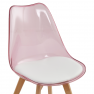Szék, átlátszó rózsaszín, akril/ekobőr/bükk, BALI 2 NEW Szék, átlátszó rózsaszín, akril/ekobőr/bükk, BALI 2 NEW