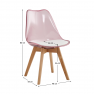 Szék, átlátszó rózsaszín, akril/ekobőr/bükk, BALI 2 NEW Szék, átlátszó rózsaszín, akril/ekobőr/bükk, BALI 2 NEW