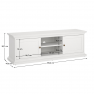 TV-asztal. fehér. PARIS 77810
