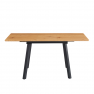 Kihúzható étkezőasztal. 120-160x80 cm. tolgy/fekete. DIRAN