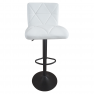 Bárszék. ekobőr fehér/fekete. SELEST