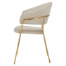 Design étkezőszék. bézs Velvet szovet/gold króm arany. DASMIN NEW TYP 1
