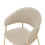 Design étkezőszék. bézs Velvet szovet/gold króm arany. DASMIN NEW TYP 1