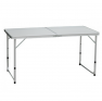 Összecsukható kempingasztal. 120 cm. alumínium/MDF. KEPI TYP 1