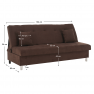 Kihúzható kanapé. barna. ALADA Kihúzható kanapé. barna. ALADA