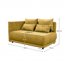 Kihúzható kanapé. mustárszínű. balos. LIAMI Kihúzható kanapé. mustárszínű. balos. LIAMI
