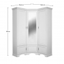 Sarokszekrény. alpesi fehér. KENTAK SZFN5D