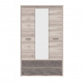 Szekrény tükorrel 3D4S. nairobi gesztenye/onix. JESI NEW