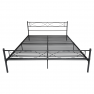 Fém ágy ráccsal. 160x200. fekete. STELVIA