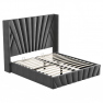Ágy ráccsal. 180x200. sotétszürke Velvet szovet. PENELOPE