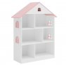 Gyerek konyvespolc. fehér/rózsaszín. MAISON TYP 1