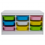 Rendszerező tárolódobozokkal. fehér/színes. TRIMAL