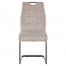 Étkezőszék. barnásszürke Taupe/fekete. KELMA