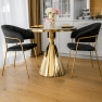 Étkezőasztal. arany/fehér márvány. GREIS TYP 1