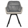 Forgó étkezőszék. szürke Velvet szovet. FLER