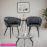 Étkezőszék. sotétszürke Velvet szovet/fekete. BLER