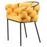 Étkezőszék. sárga Velvet szovet/fekete. DOROTA