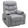 Állítható masszázs fotel. világosszürke. HUDSON
