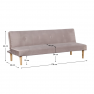 Kanapé széthúzhatós. barnásszürke Taupe/tolgy. ALIDA