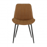 Szék. ekobőr barna camel/fekete. HAZAL