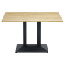 Bisztró asztal. tolgy sonoma/fekete. 120x60 cm. RINALDO TYP 2