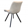 Étkezőszék. bézs Velvet szovet/fekete. SAMIRA