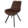 Étkezőszék. sotétbarna Velvet szovet/fekete. SAMIRA