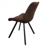 Étkezőszék. sotétbarna Velvet szovet/fekete. SAMIRA