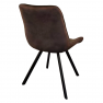 Étkezőszék. sotétbarna Velvet szovet/fekete. SAMIRA