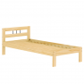 Ágy ráccsal. természetes. fenyőfa. 90x200. JONA NEW