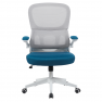 Irodai szék. barna/petrolkék/fehér. RAMIRO