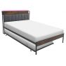 Ágy ágyráccsal és kihúzható pótággyal. 140x200. fekete/szürke. NORDO