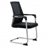 Tárgyalószék. fekete/króm. SALMAN